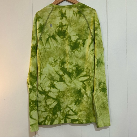 FIGS Salta Seamless Green Tie Dye XS Underscrub Long Sleeve Compression Stretchy - Picture 6 of 10